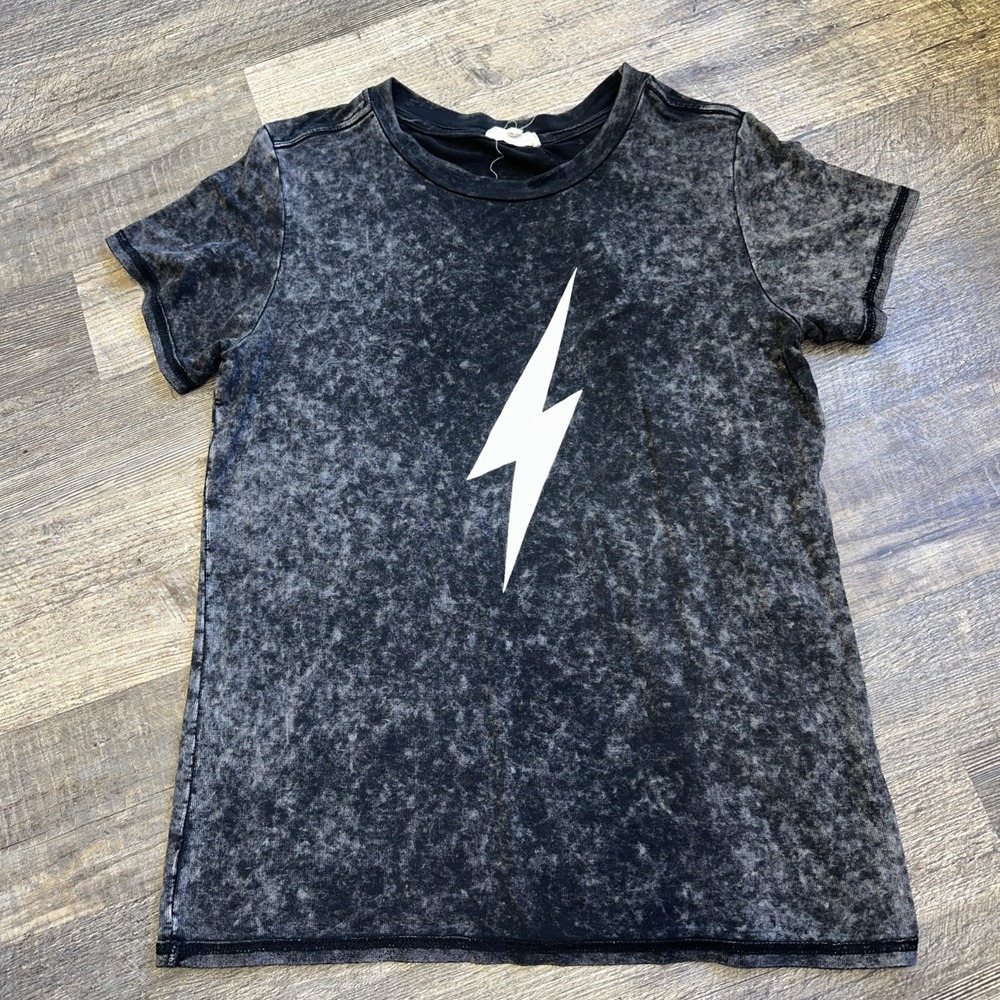Promesa Black T- Shirt Lightning Bolt Medium